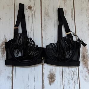 Bluebella Women's Sofia Sheer Patterned Lingerie Bra - 32D